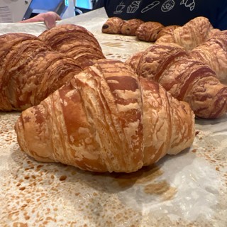 Fresh butter croissants from the Chez Angela bakeshop